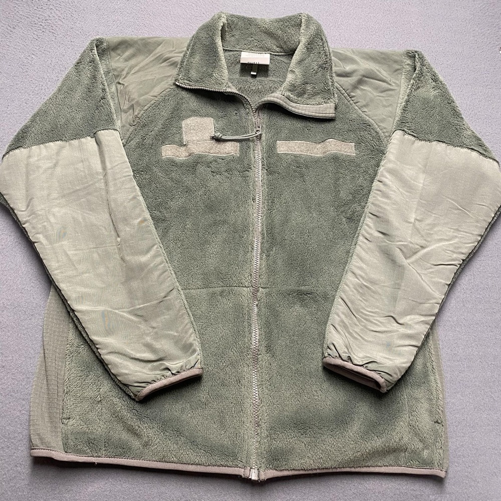 Polartec Jacket Mens‎ Medium Long Green Fleece Cold Weather GEN III Army USGI